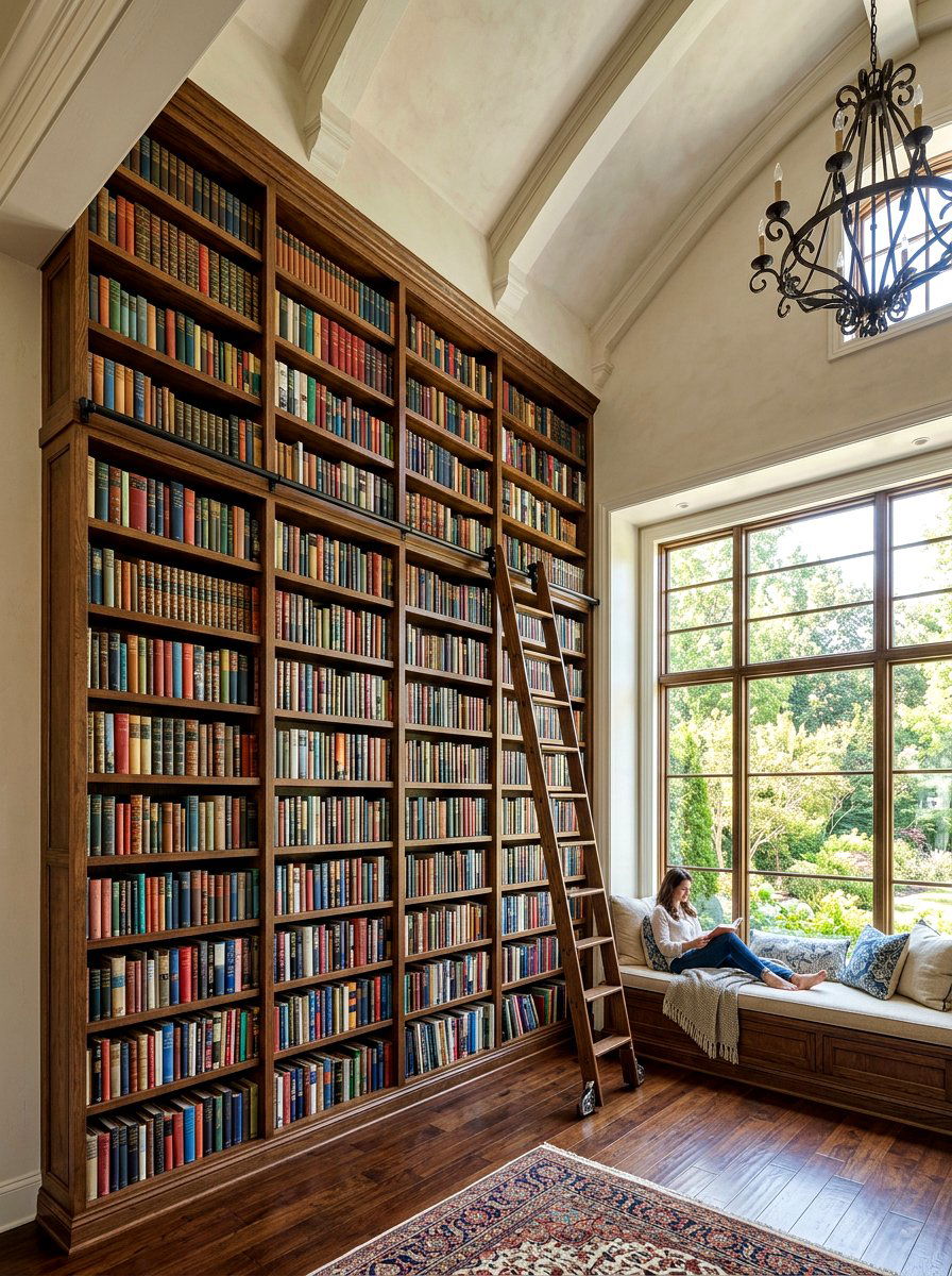 Floor To Ceiling Window Bookshelf - 30 window seat bookshelf ideas
