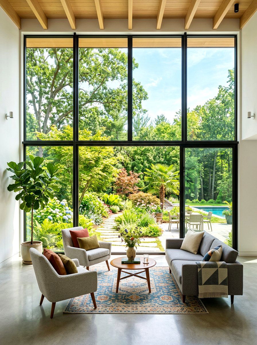 Floor To Ceiling Window Keeping Room - 30 keeping room ideas