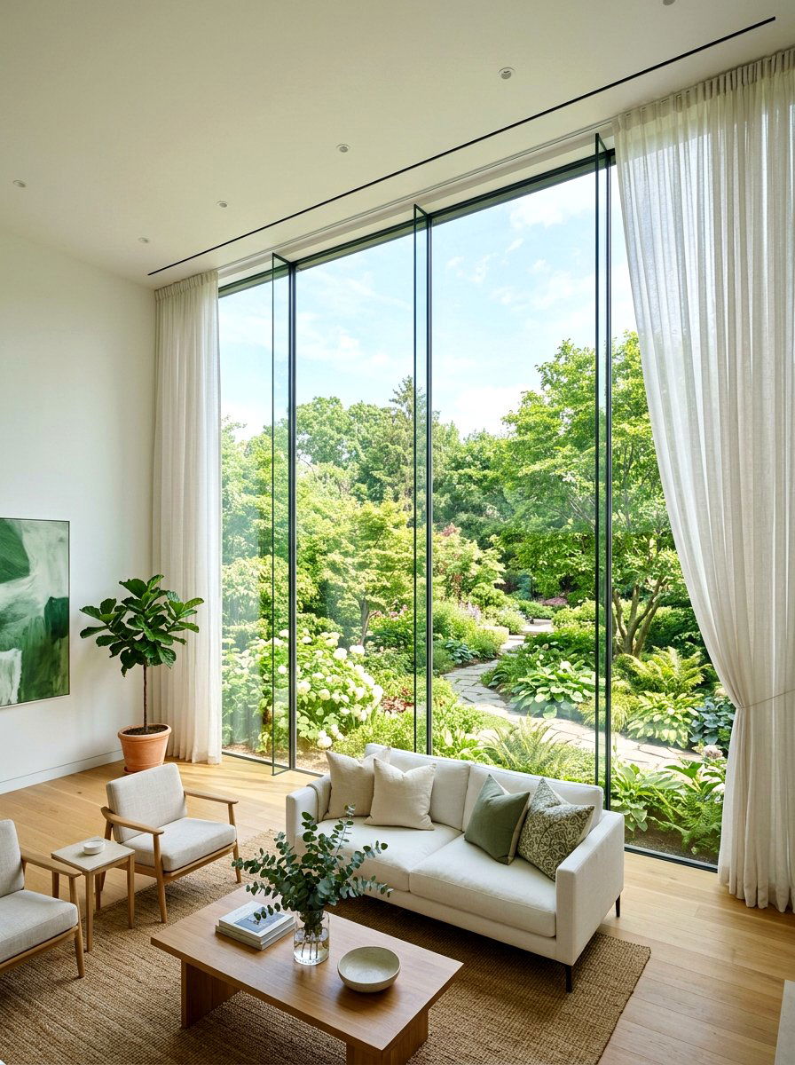 Floor To Ceiling Window Living Room - 30 luxury living room ideas