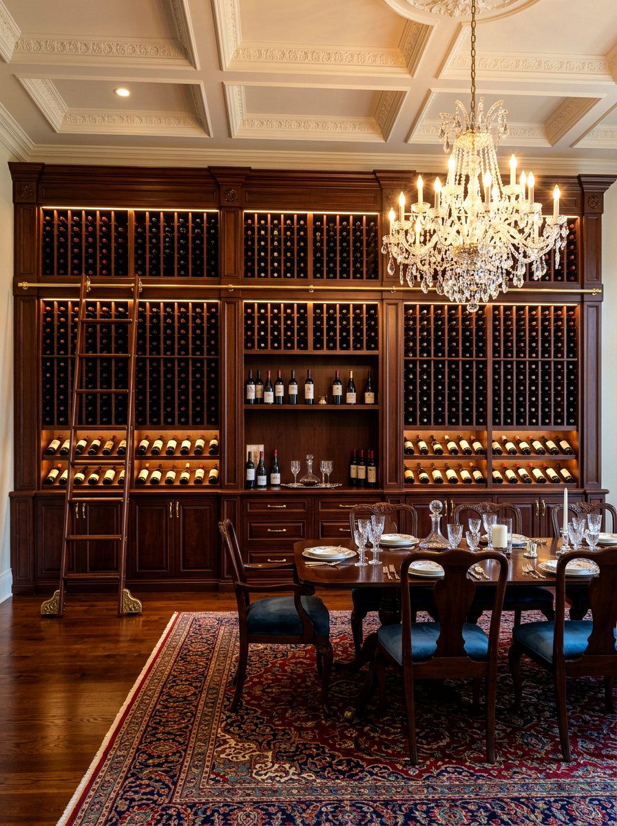 Floor To Ceiling Wine Rack - 30 wine wall display ideas
