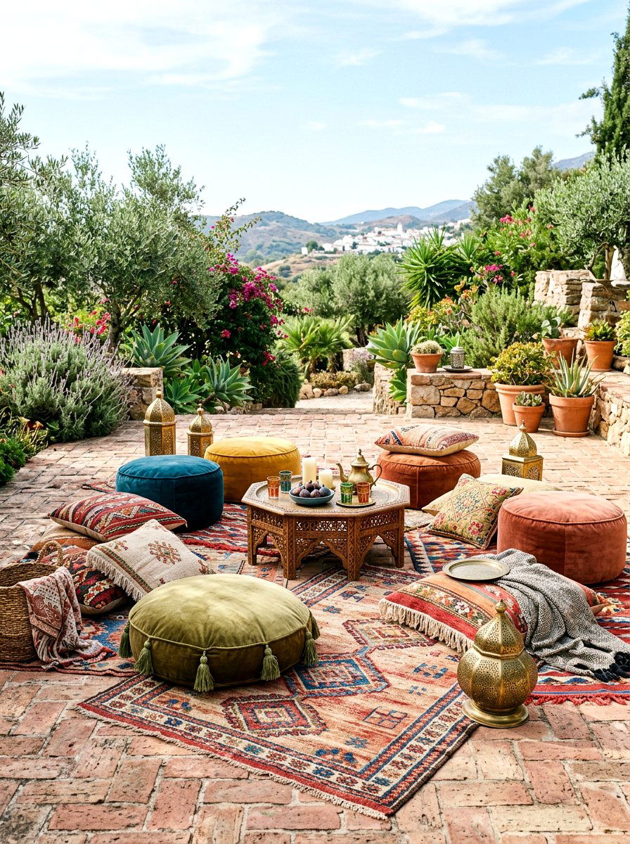 Floor seating - 30 backyard date night ideas