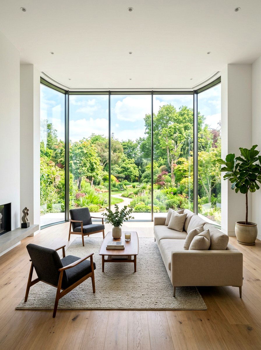 Floor to ceiling bay window - 30 bay window ideas