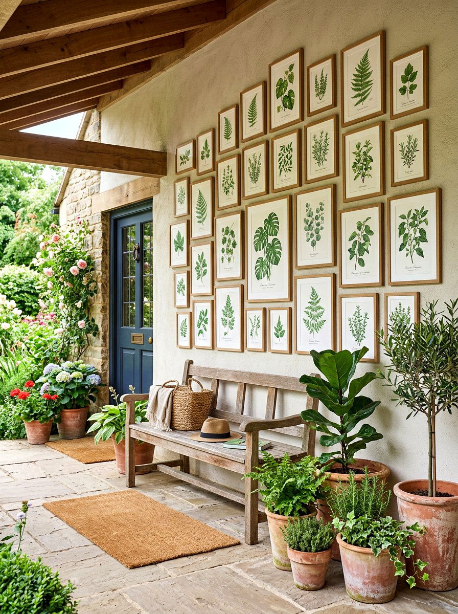Floor to ceiling gallery wall - 30 salon wall ideas