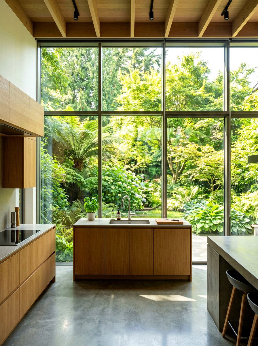 Floor to ceiling kitchen window - 30 sink window kitchen ideas