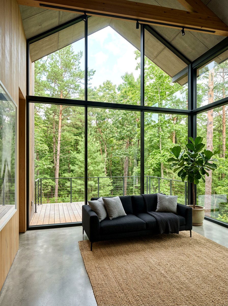 Floor to ceiling window porch - 30 enclosed porch ideas