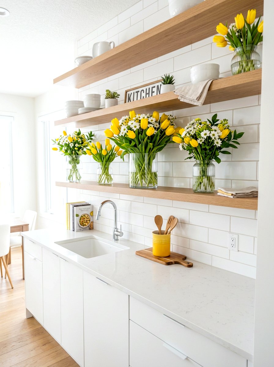 30 Spring Shelf Styling Ideas Aesthetic for a Fresh Update