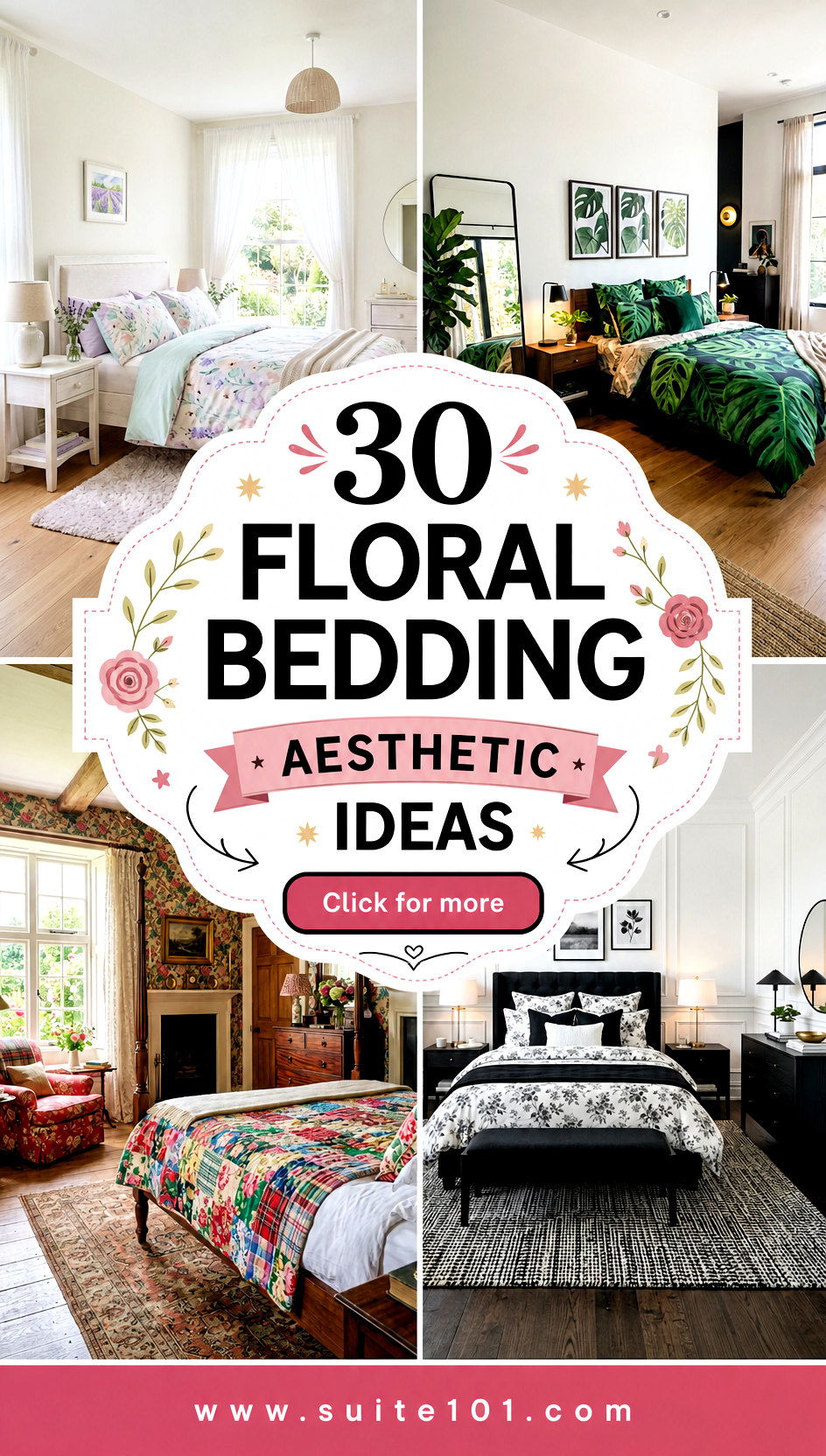Floral Bedding Aesthetic Ideas 30 Sweet Bedroom Looks - Floral Bedding Aesthetic Ideas: 30 Sweet Bedroom Looks
