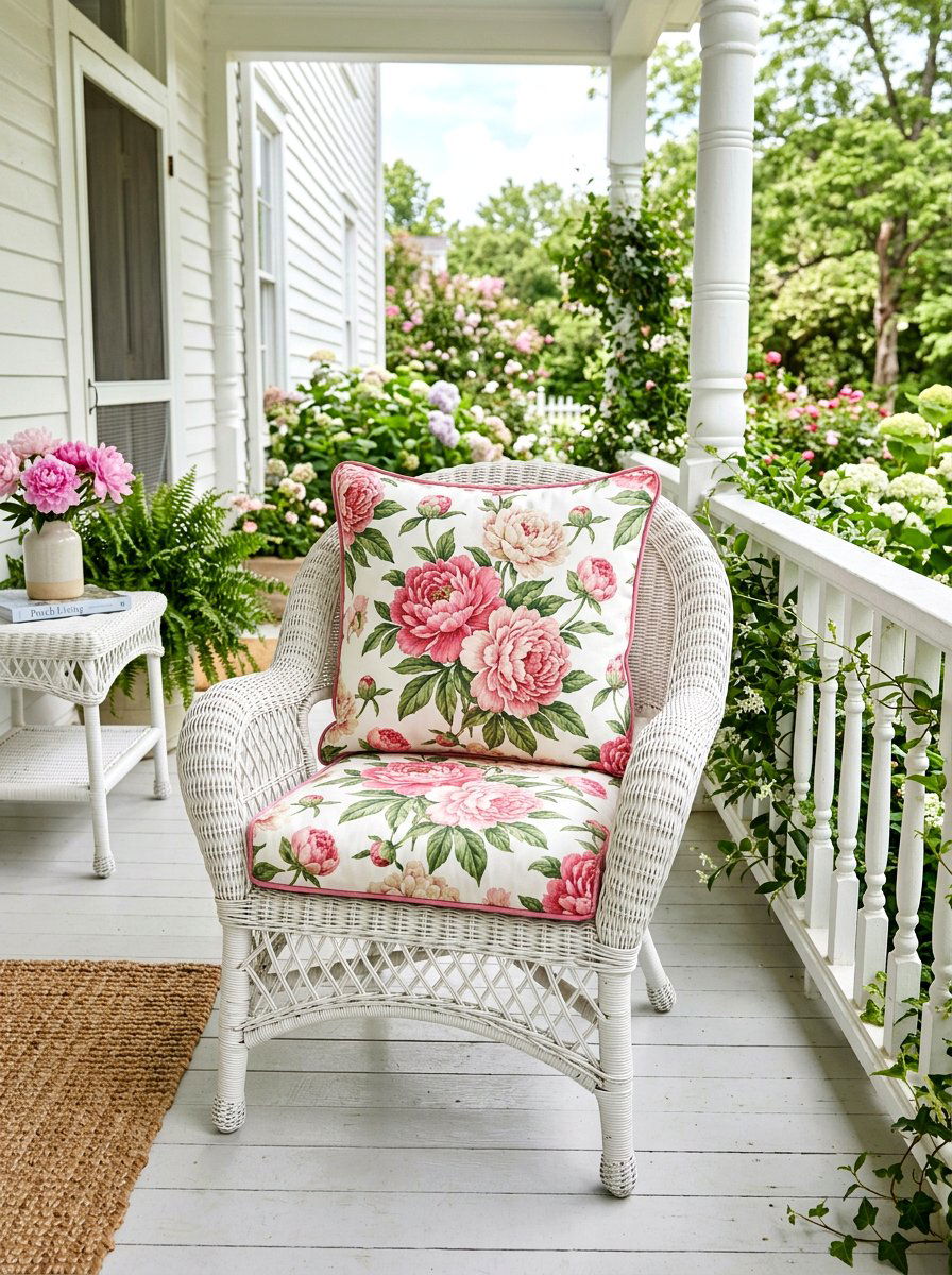 Floral Floor Cushion For Porch - 30 outdoor floor cushion ideas