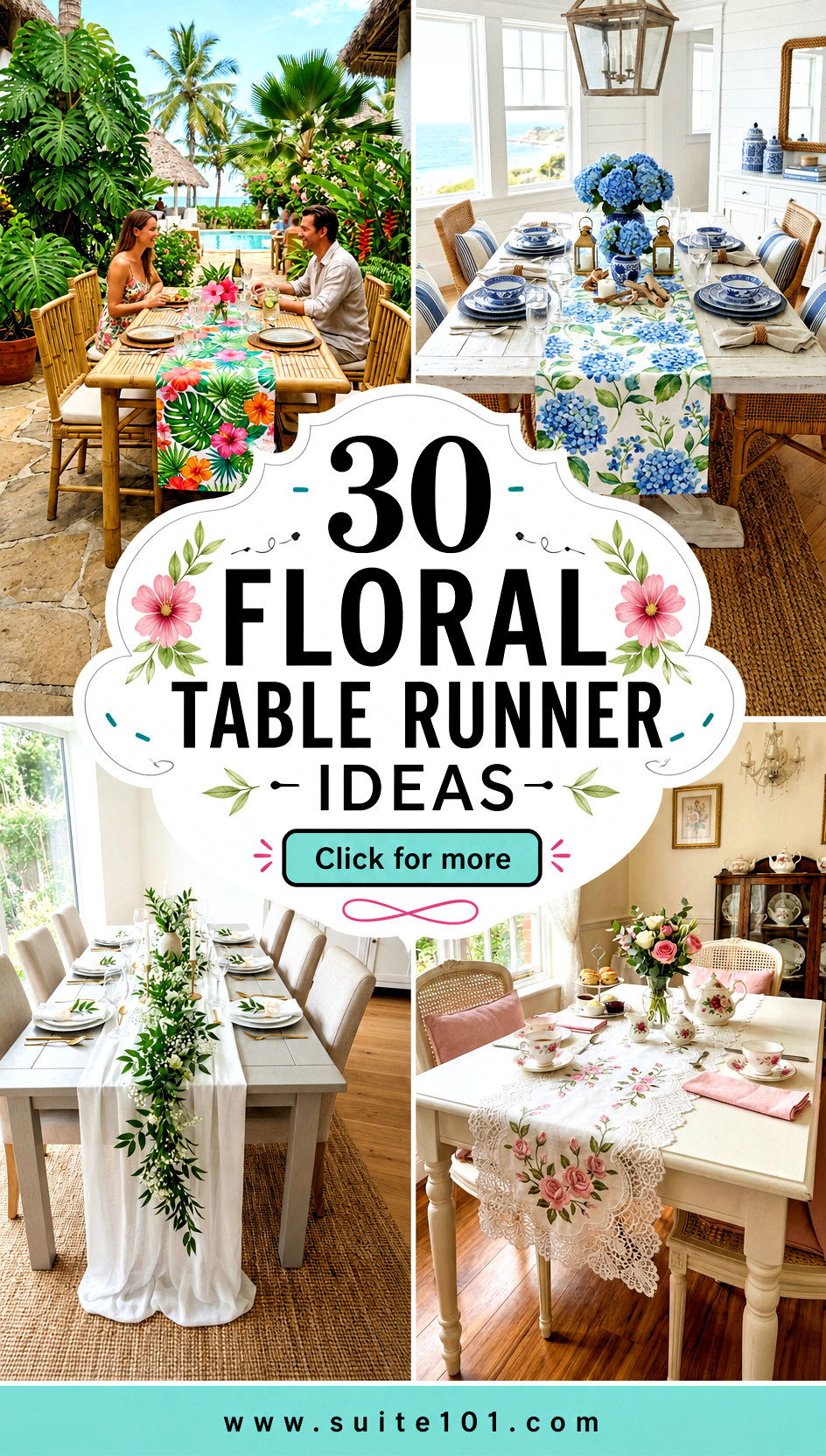 Floral Table Runner Ideas 30 Chic Centerpiece Styling Tips - Floral Table Runner Ideas: 30 Chic Centerpiece Styling Tips
