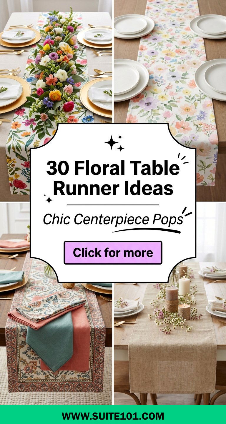 Floral Table Runner Ideas 30 Chic Centerpiece Styling Tips - Floral Table Runner Ideas: 30 Chic Centerpiece Styling Tips