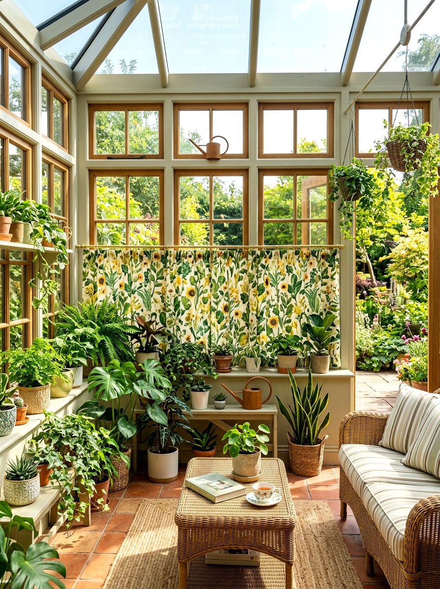 Floral cafe curtain - 30 cafe curtain ideas