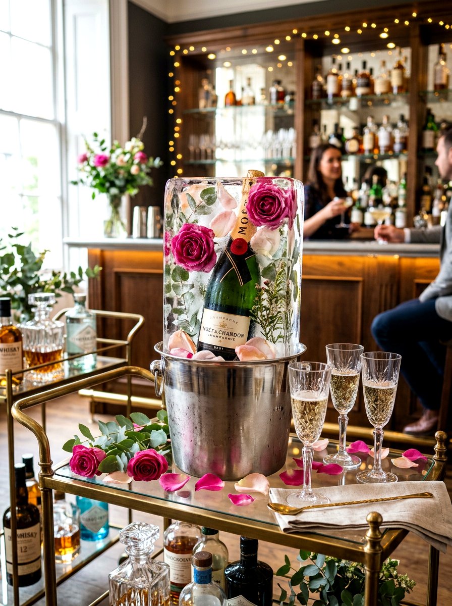 Floral ice bucket - 30 bridal shower garden party ideas
