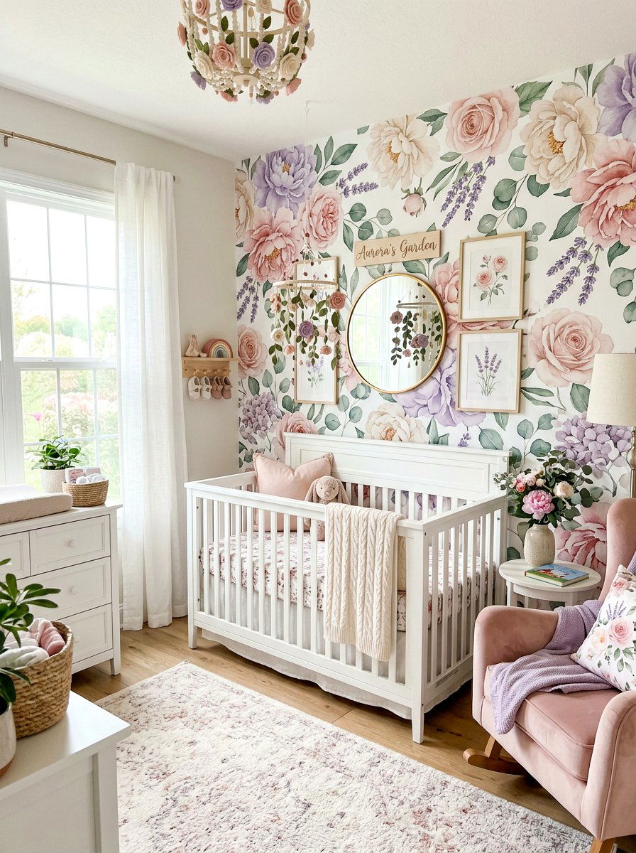 Floral nursery - 30 collected nursery decor ideas