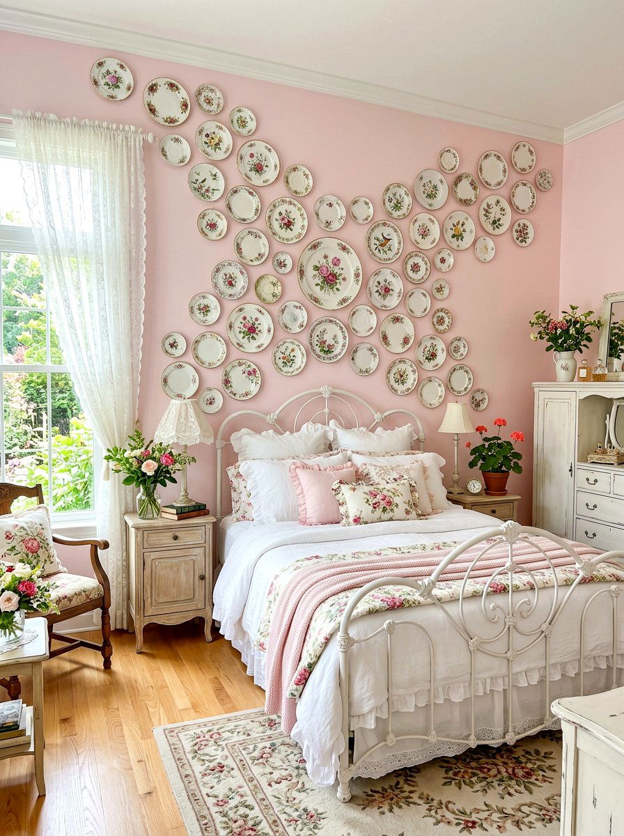 Floral pattern china wall - 30 collected china wall ideas