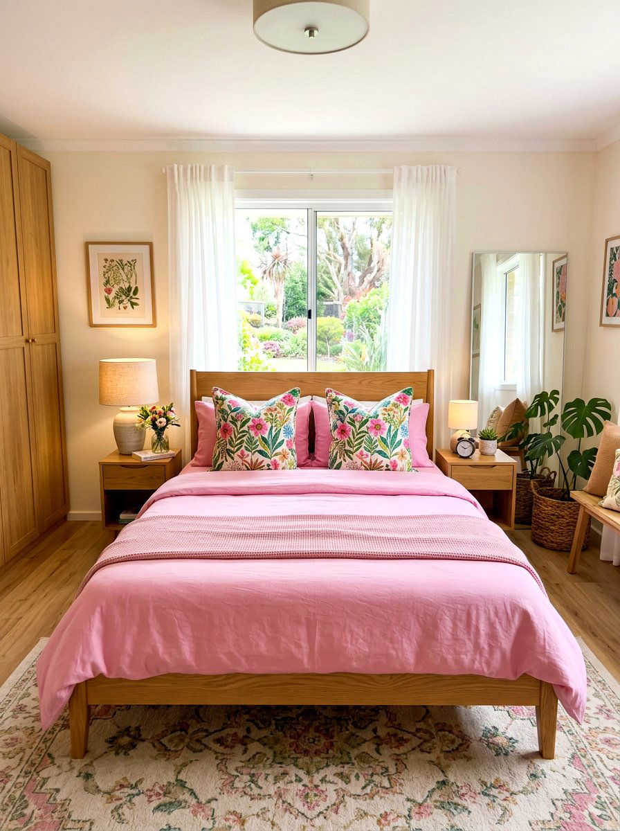 Floral print European pillow covers - 30 European pillow styling ideas
