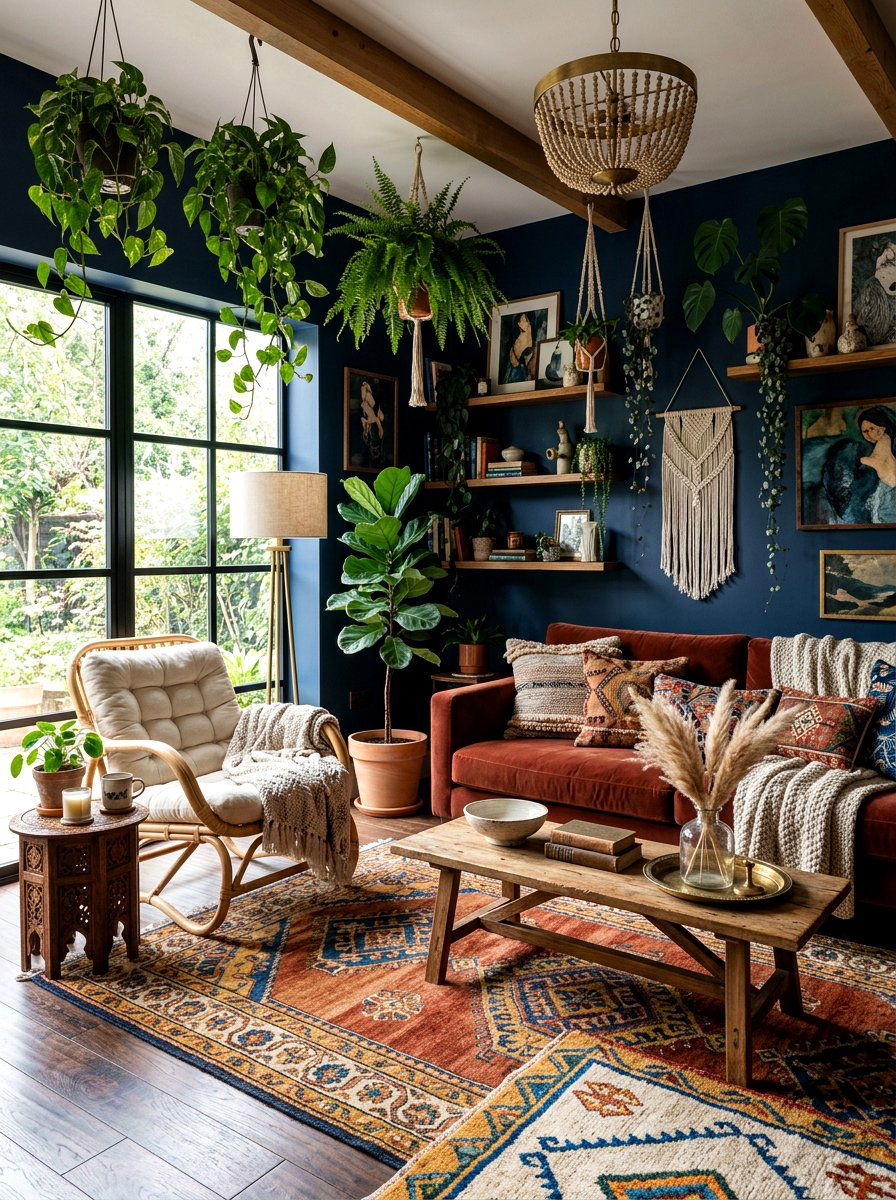 Floral wallpaper office - 30 moody office ideas