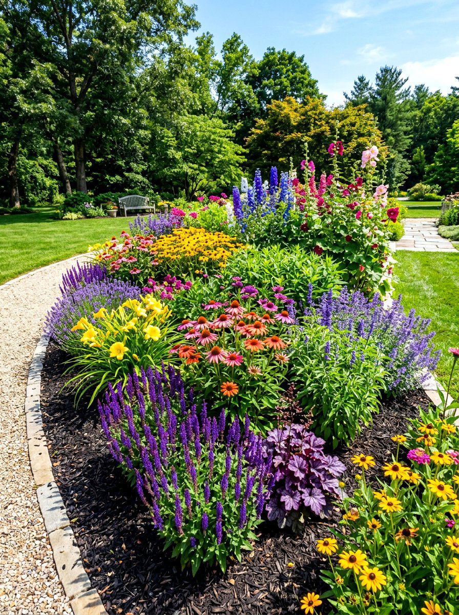 Flower Bed - 30 front yard landscaping ideas