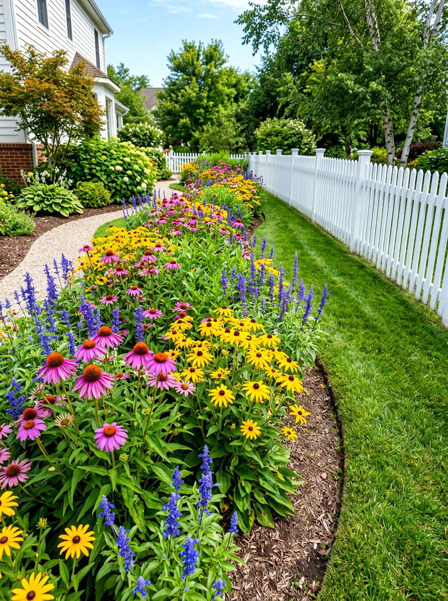 Flower Bed - 30 side yard garden ideas