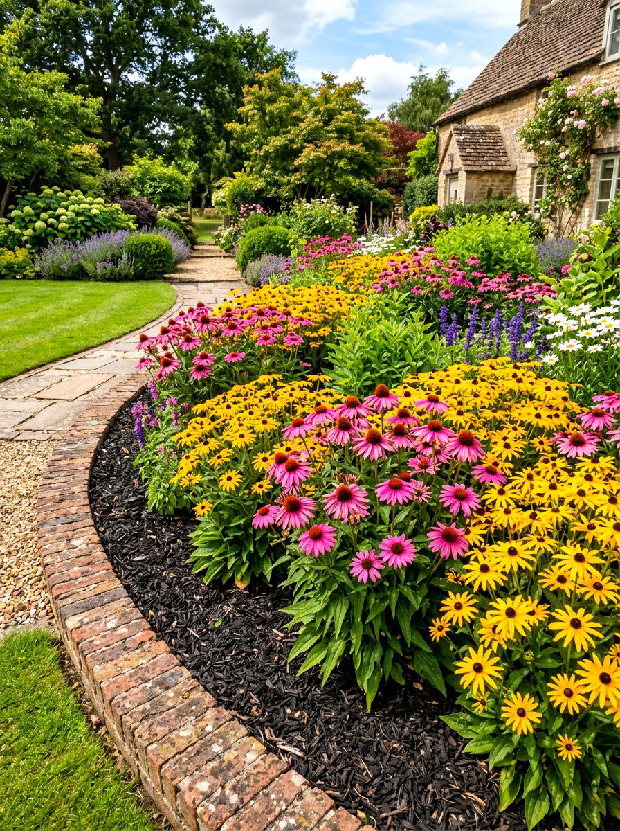 Flower Bed - 30 sunny backyard ideas
