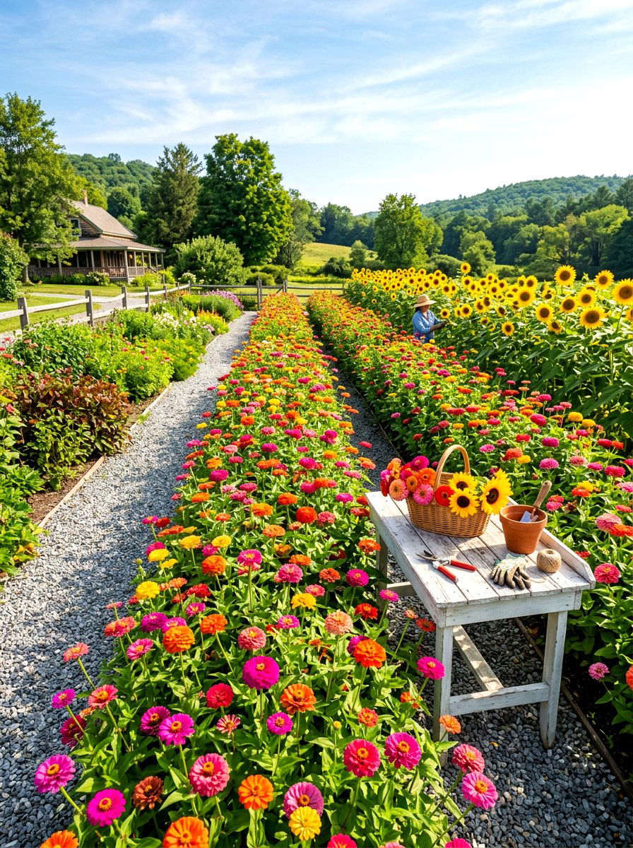 Flower Cutting Garden - 30 backyard zoning ideas