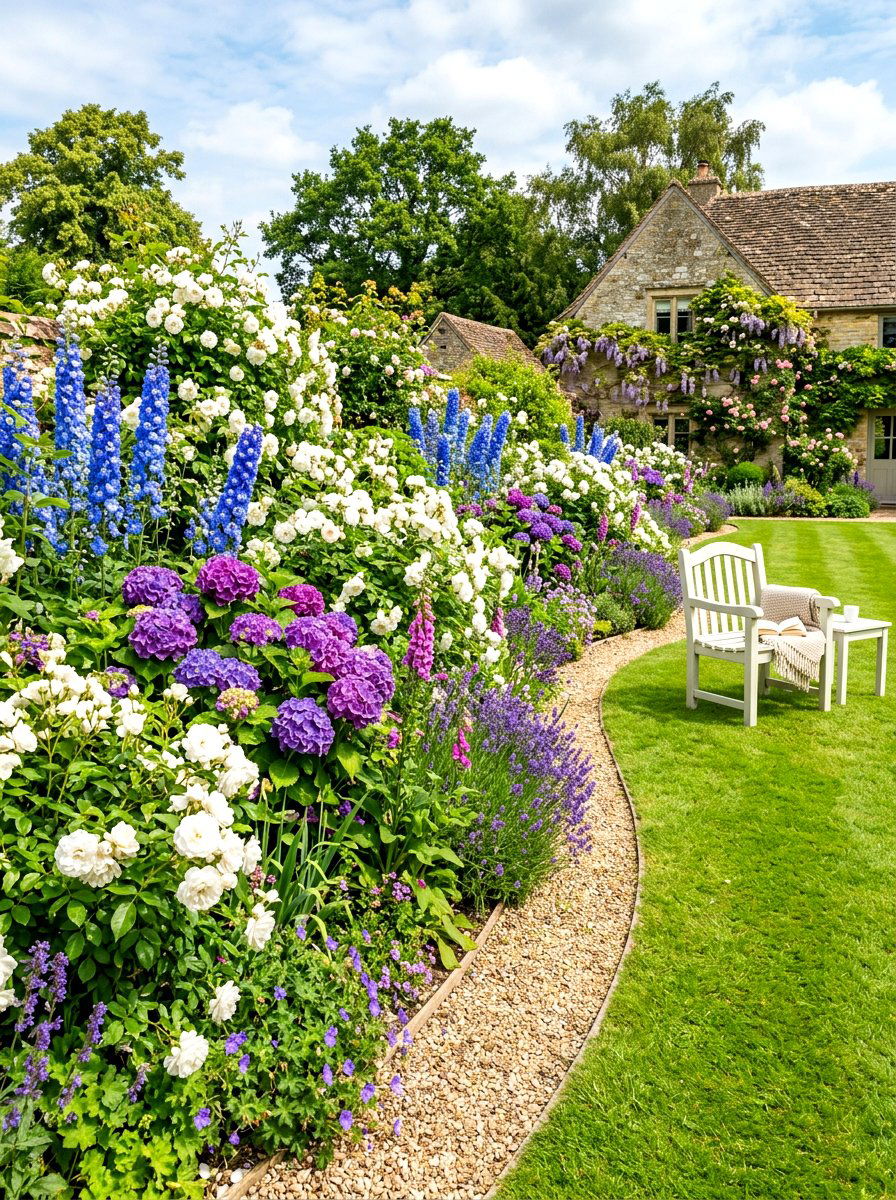 Flower Garden Border - 30 meditation garden ideas