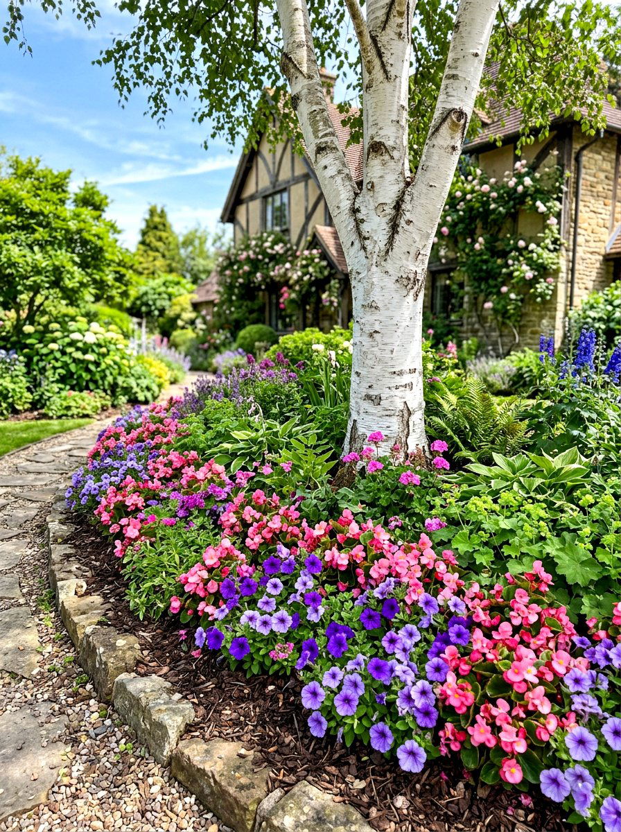 Flower Garden Perimeter - 30 tree border landscaping ideas