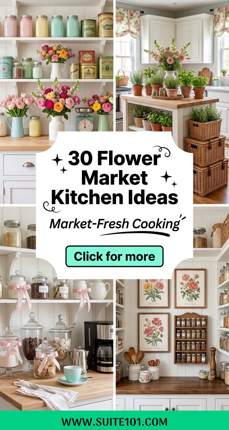 Flower Market Kitchen Ideas 30 Market-Inspired Cooking Spaces - Flower Market Kitchen Ideas: 30 Market-Inspired Cooking Spaces