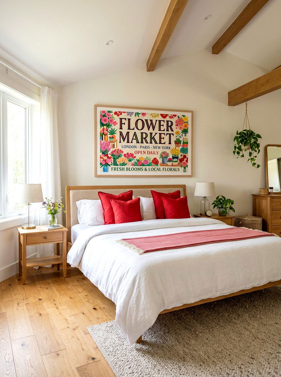 Flower Market Poster - 30 flower market bedroom ideas