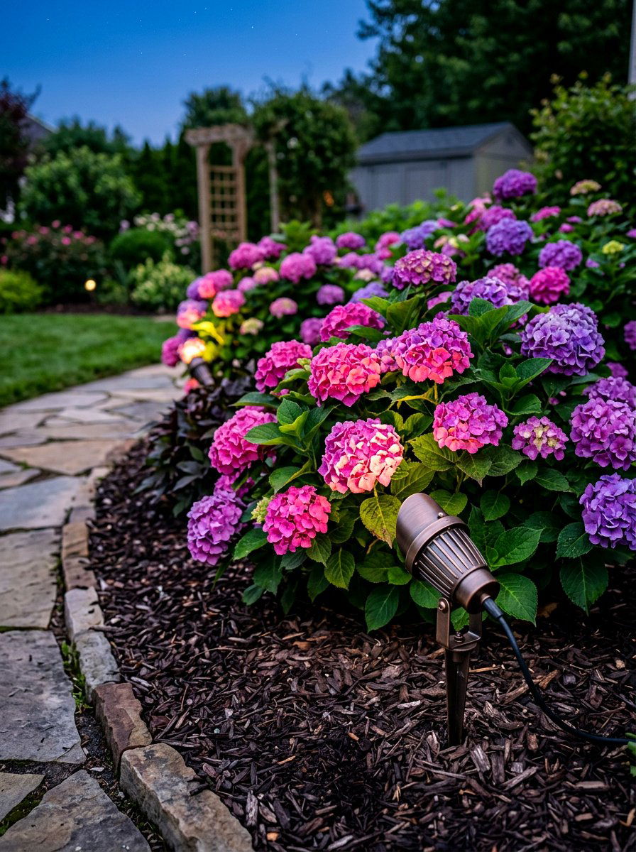 30 landscape lighting ideas: Dramatic Nighttime Curb Appeal