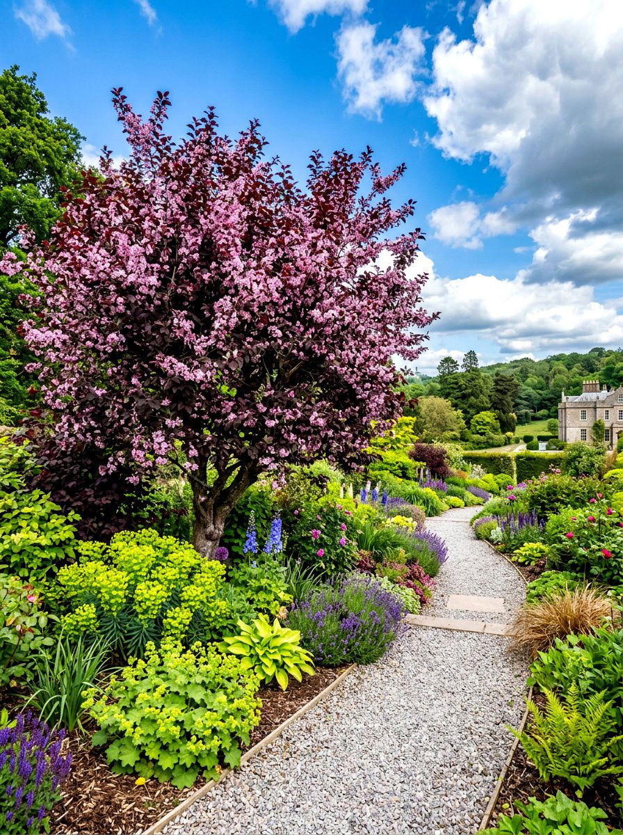 Flowering Plum Tree - 30 flowering tree garden ideas
