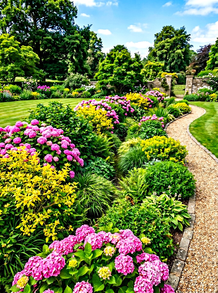 Flowering Shrub Swale - 30 swale landscaping ideas