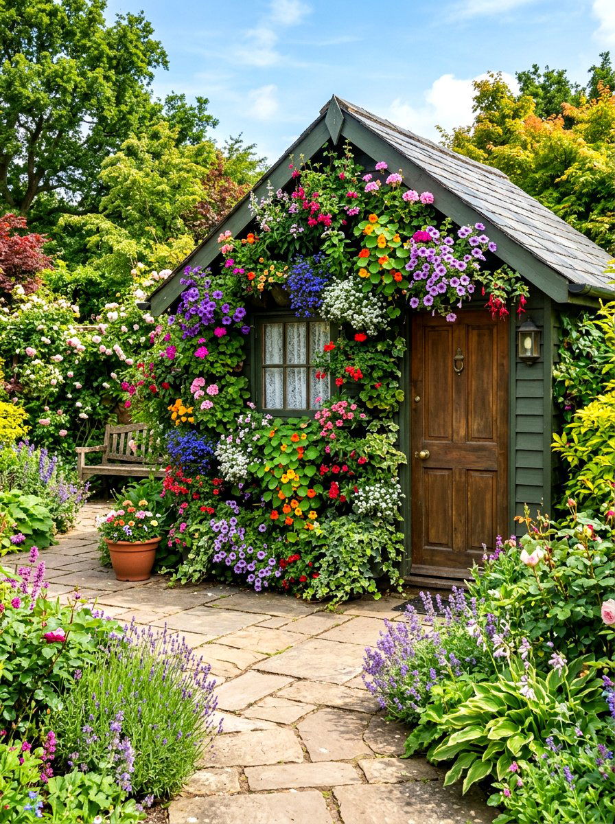 Flowering Vertical Garden - 30 living wall ideas