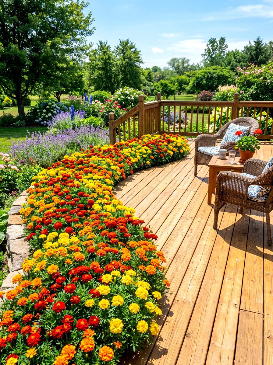 30 Deck Border Planting Ideas For Lush, Easy-Care Deck Charm