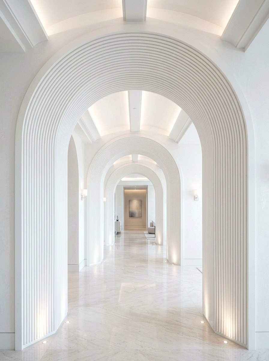 Fluted Arch Detail - 30 interior arch ideas