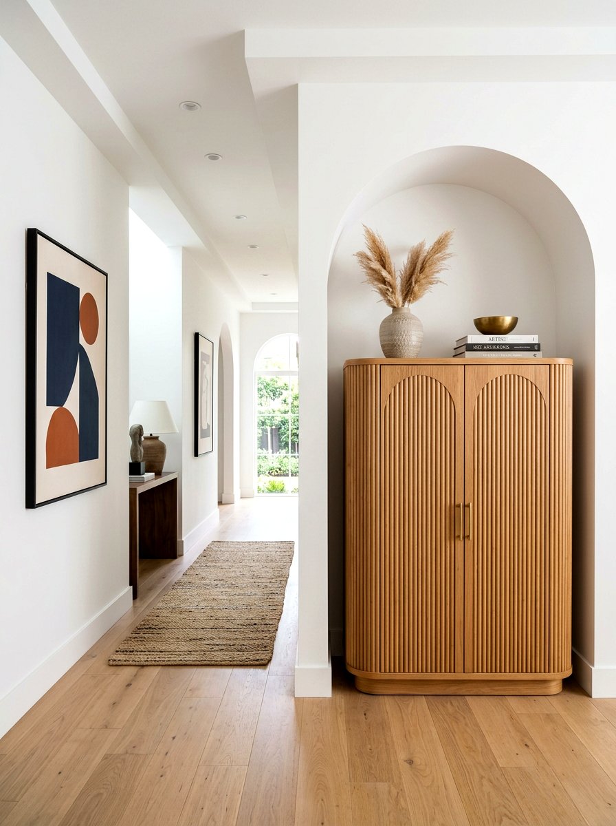 Fluted Arched Cabinet - 30 arched cabinet ideas