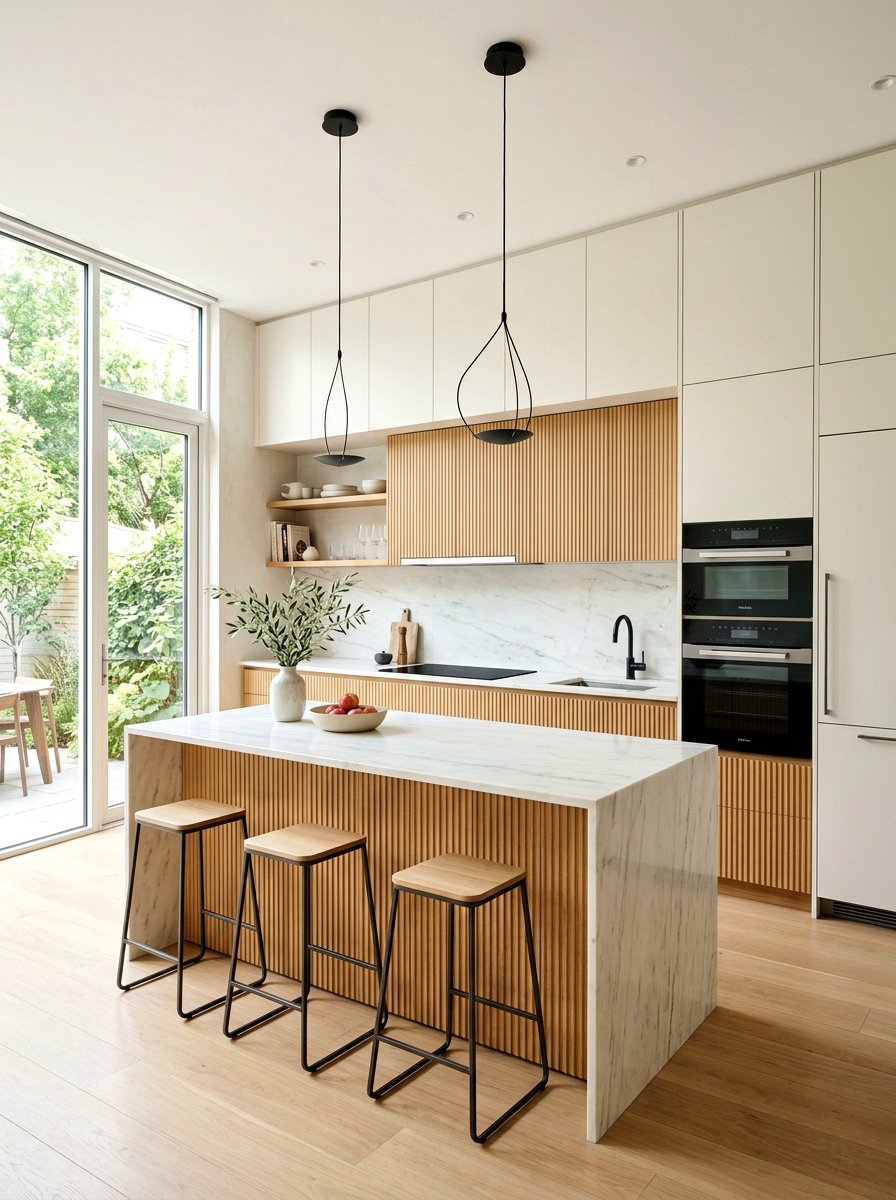 Fluted Kitchen Cabinetry - 30 fluted furniture ideas