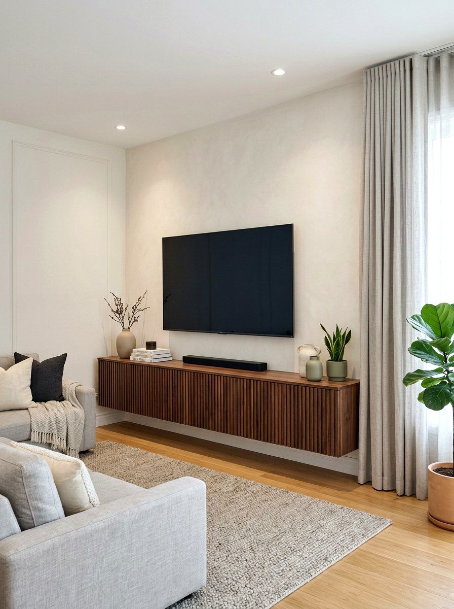 Fluted Media Console - 30 fluted furniture ideas