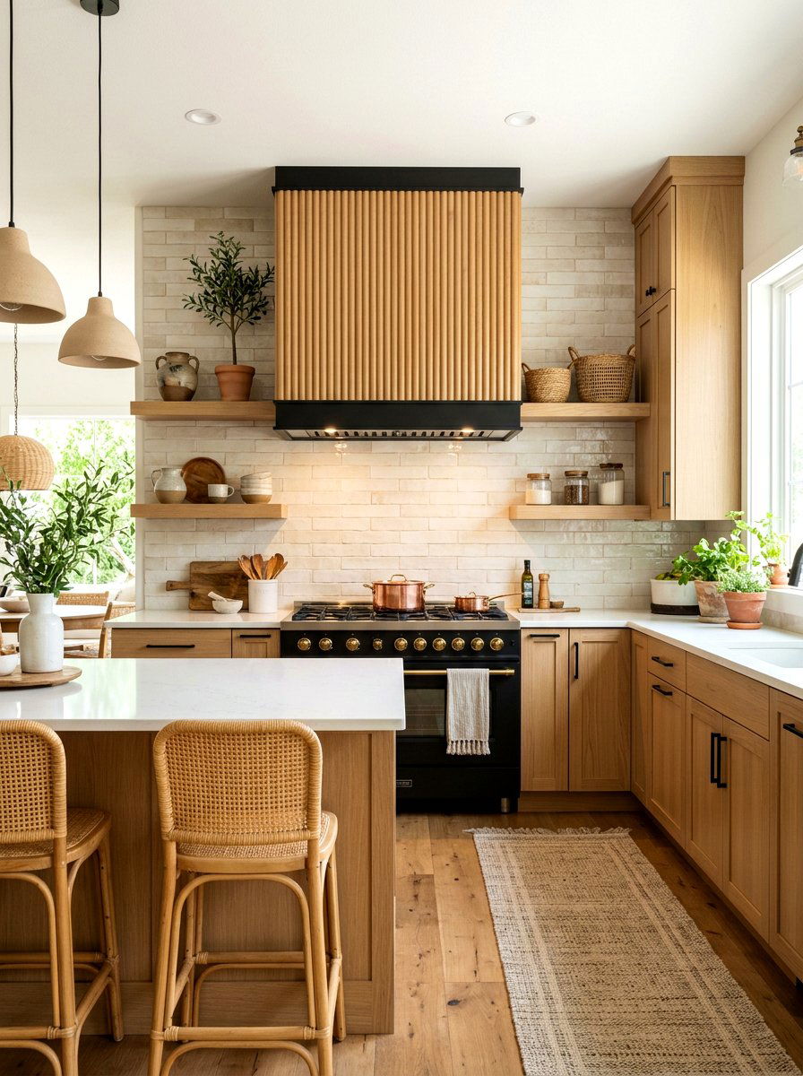 Fluted Range Hood - 30 range hood design ideas