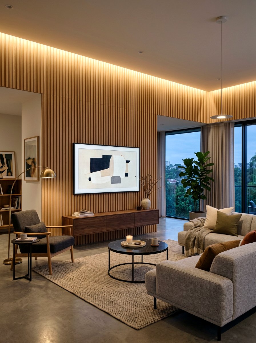 Fluted Wall Panel - 30 decorative molding ideas