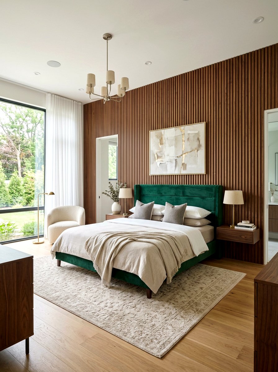 Fluted Wood Wall Panel - 30 half wall paneling ideas