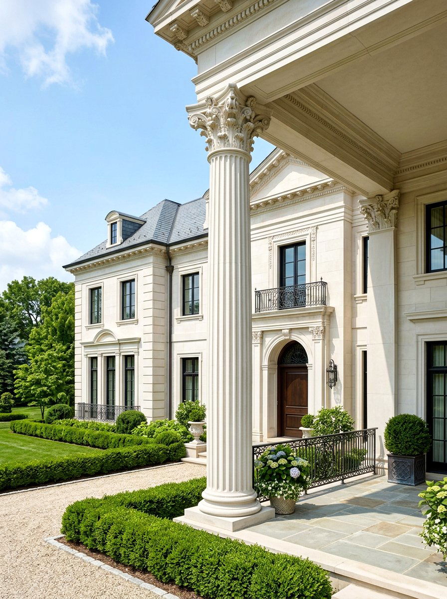 Fluted porch column - 30 porch column ideas