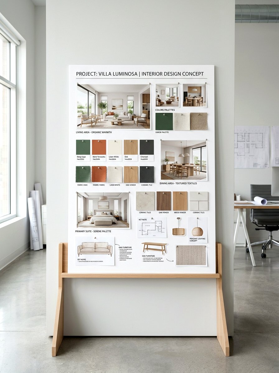 Foam Board Panel - 30 mood board wall ideas