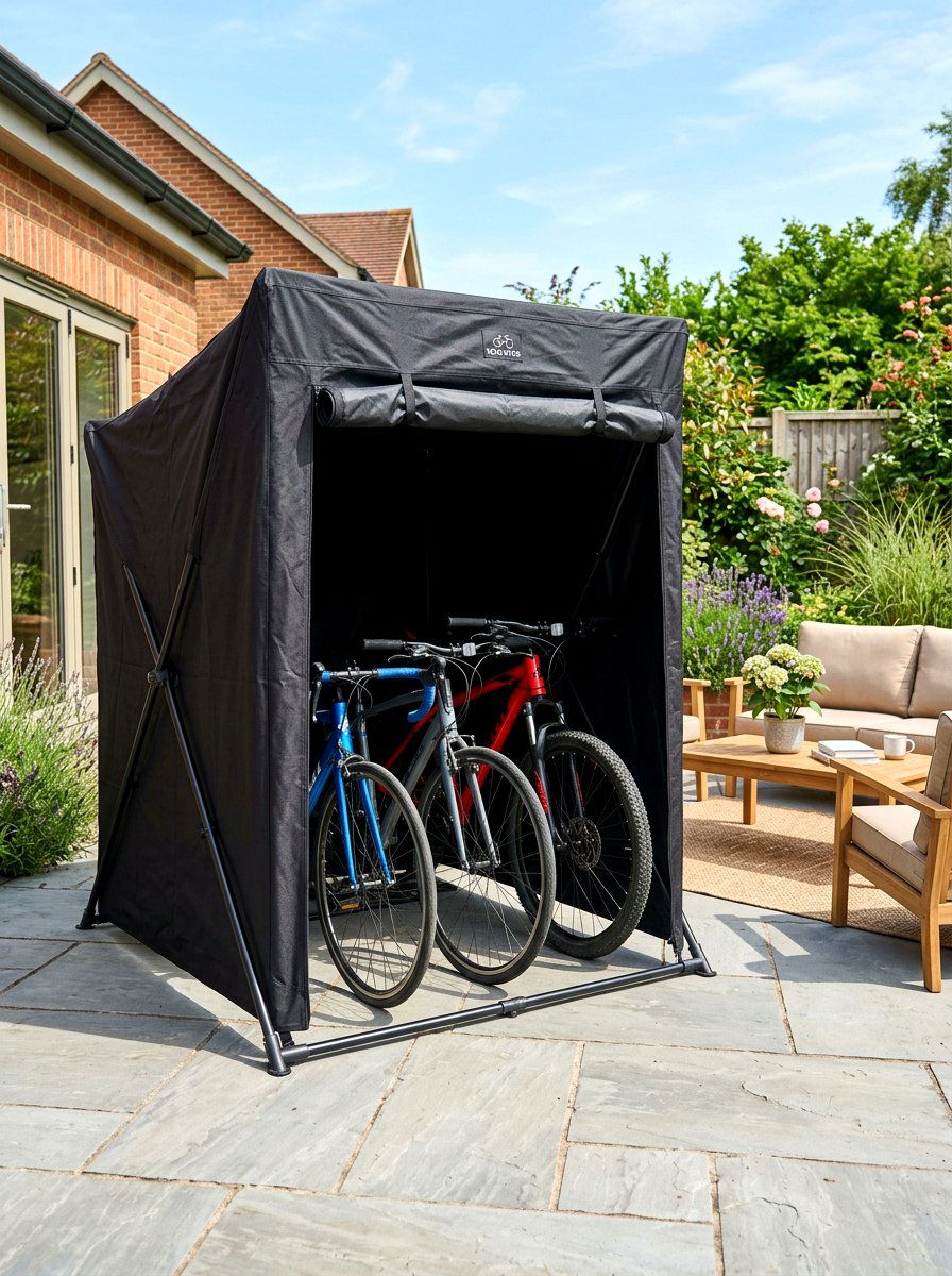 Fold Down Bike Shed - 30 bike storage shed ideas