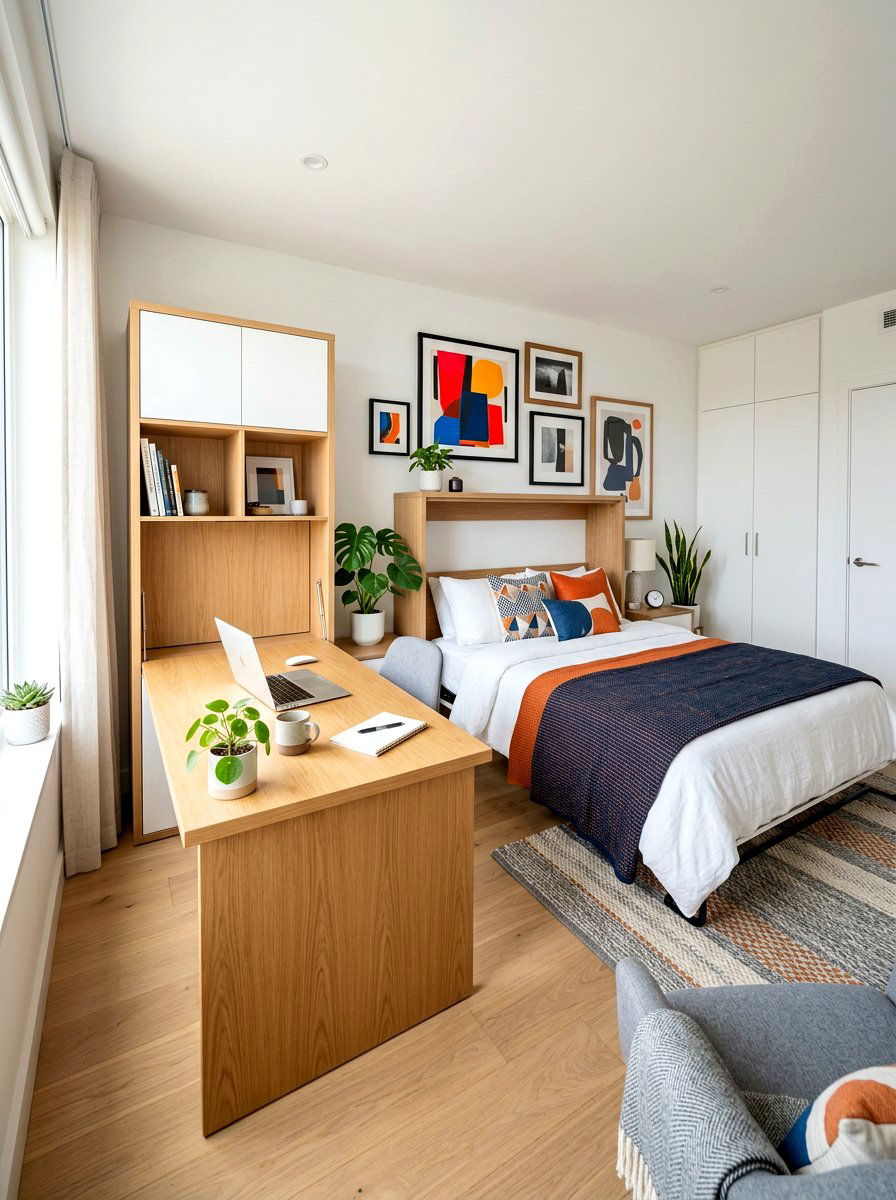 Fold Down Desk Guest Room - 30 guest bedroom office combo ideas