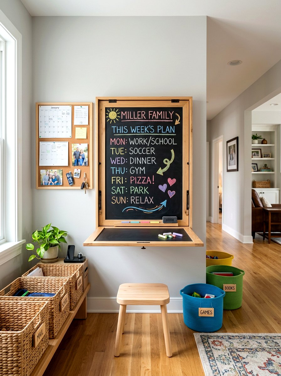 Fold Down Desk With Chalkboard - 30 fold down desk ideas