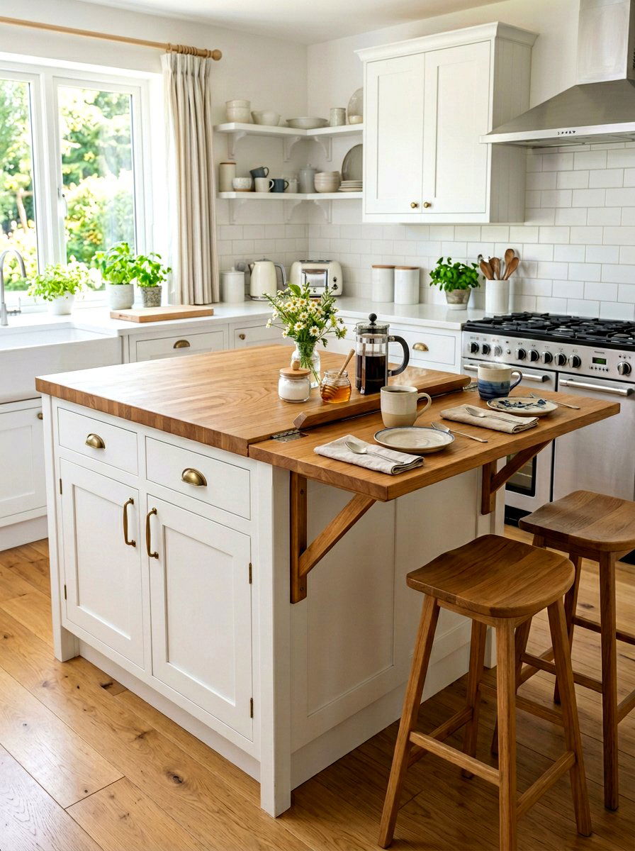 Fold Down Kitchen Island Extension - 30 small island kitchen ideas