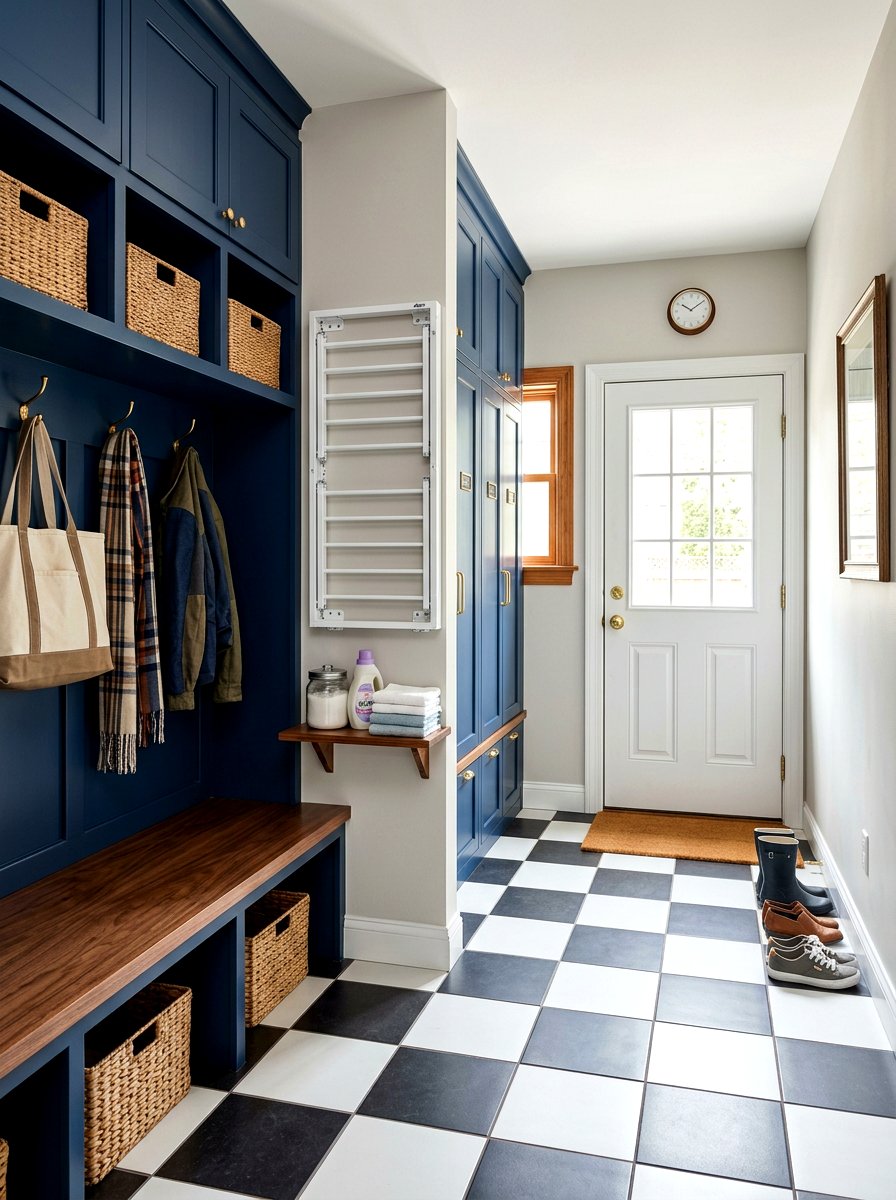Fold Down Laundry Drying Rack - 30 laundry room drying rack ideas
