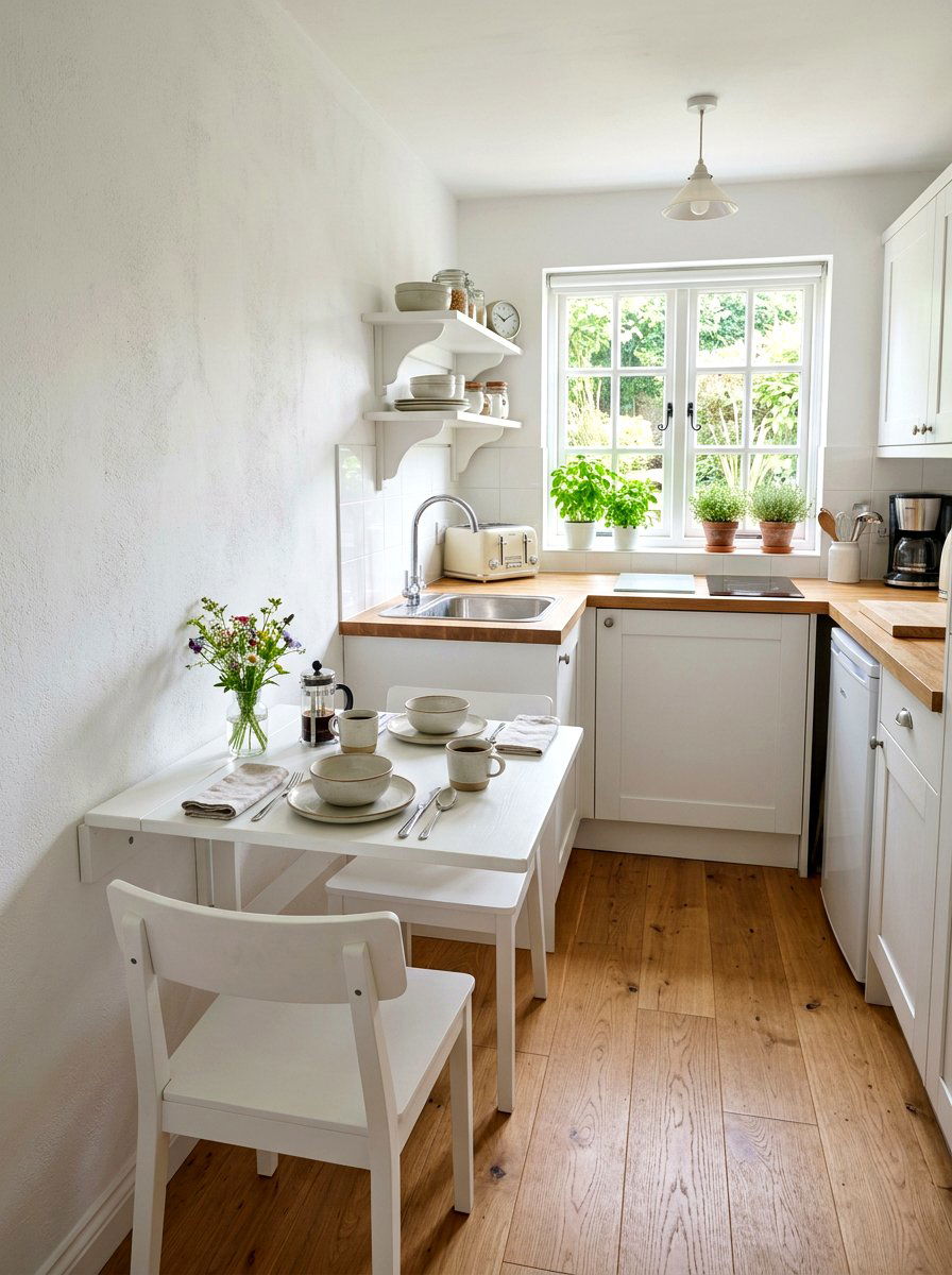 Fold Down Table - 30 small house decor ideas