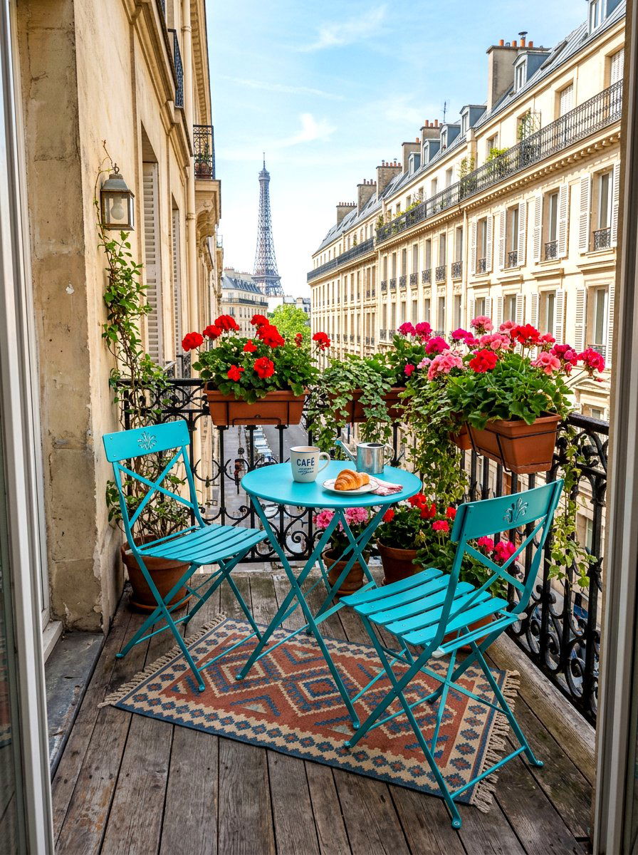 Foldable Bistro Set - 30 small garden ideas
