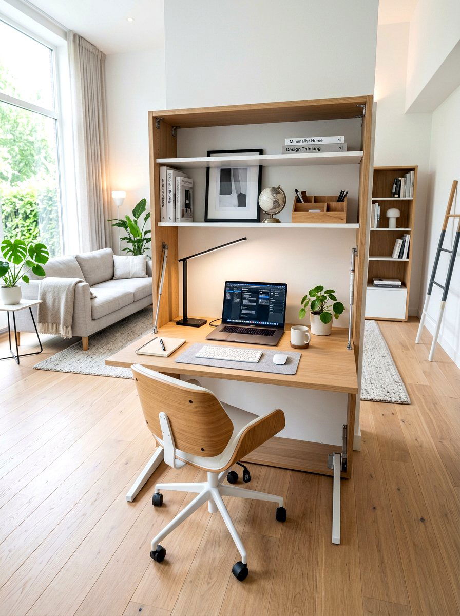 Foldable Desk Station - 30 apartment organization reset ideas